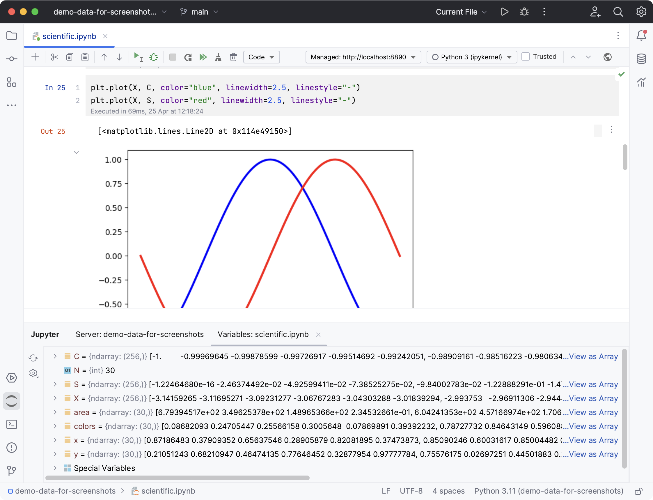 Jupyter notebook support