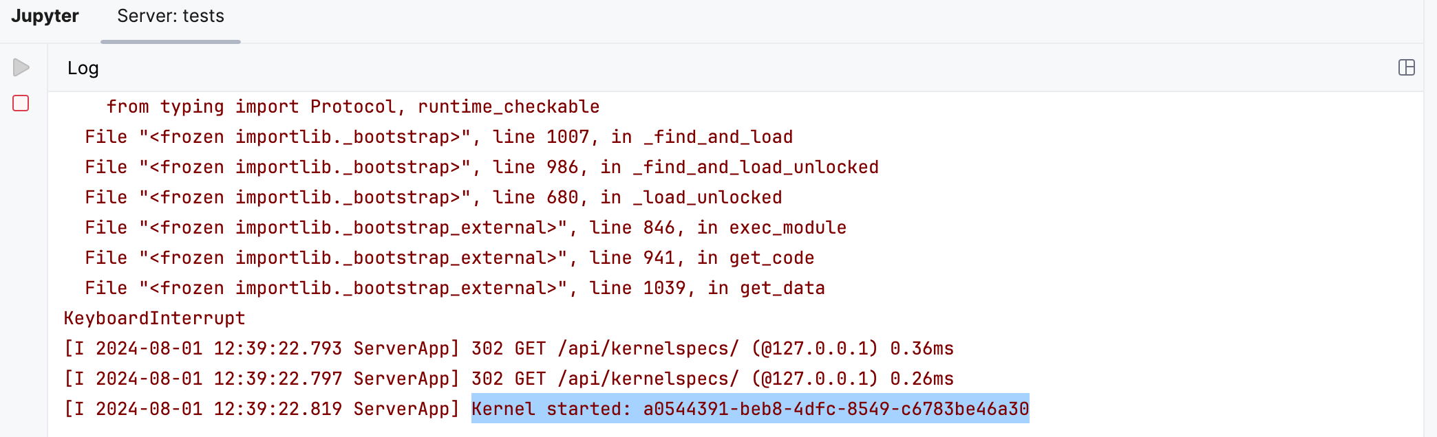 Restarting the current kernel