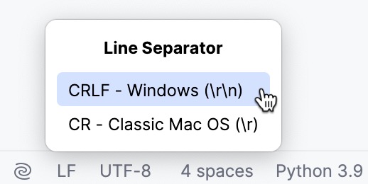 Line separator widget