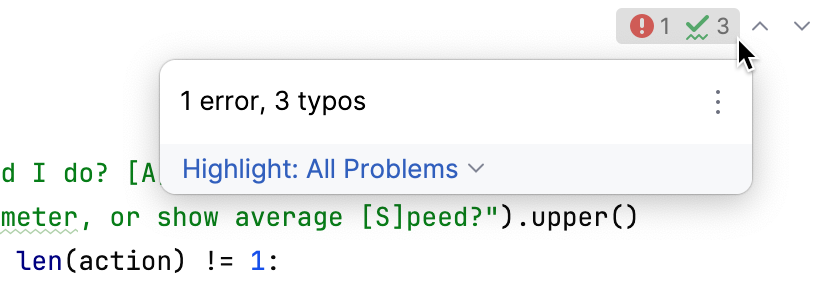 Code analysis summary for a file