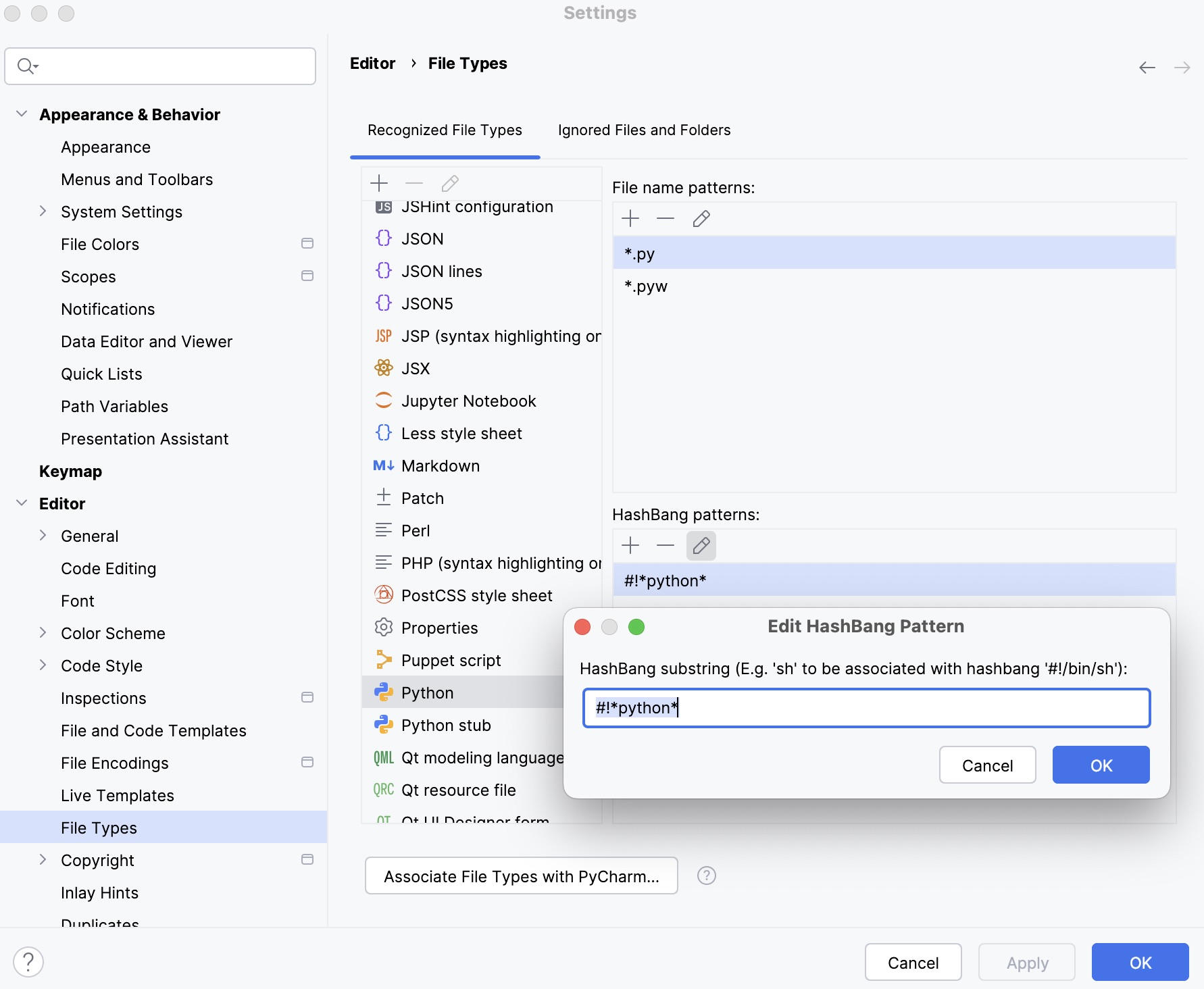 Configuring a shebang command for Python