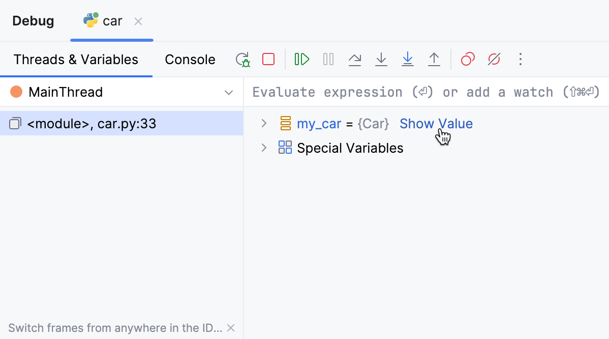 Show Value for On Demand Variables Loading Policy