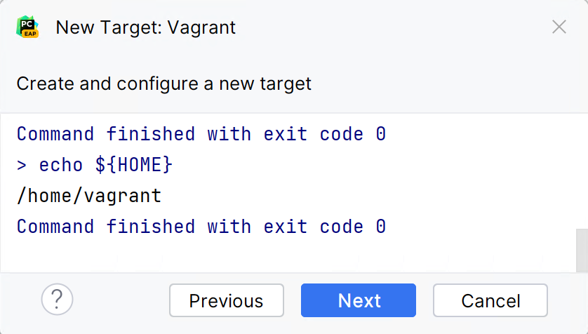 Python executable is discovered