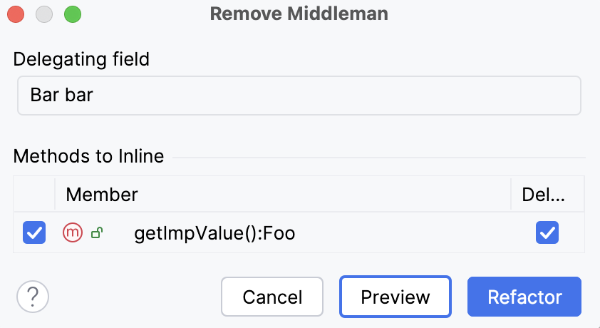 Remove middleman refactoring