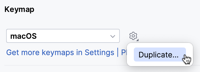 Duplicating a keymap