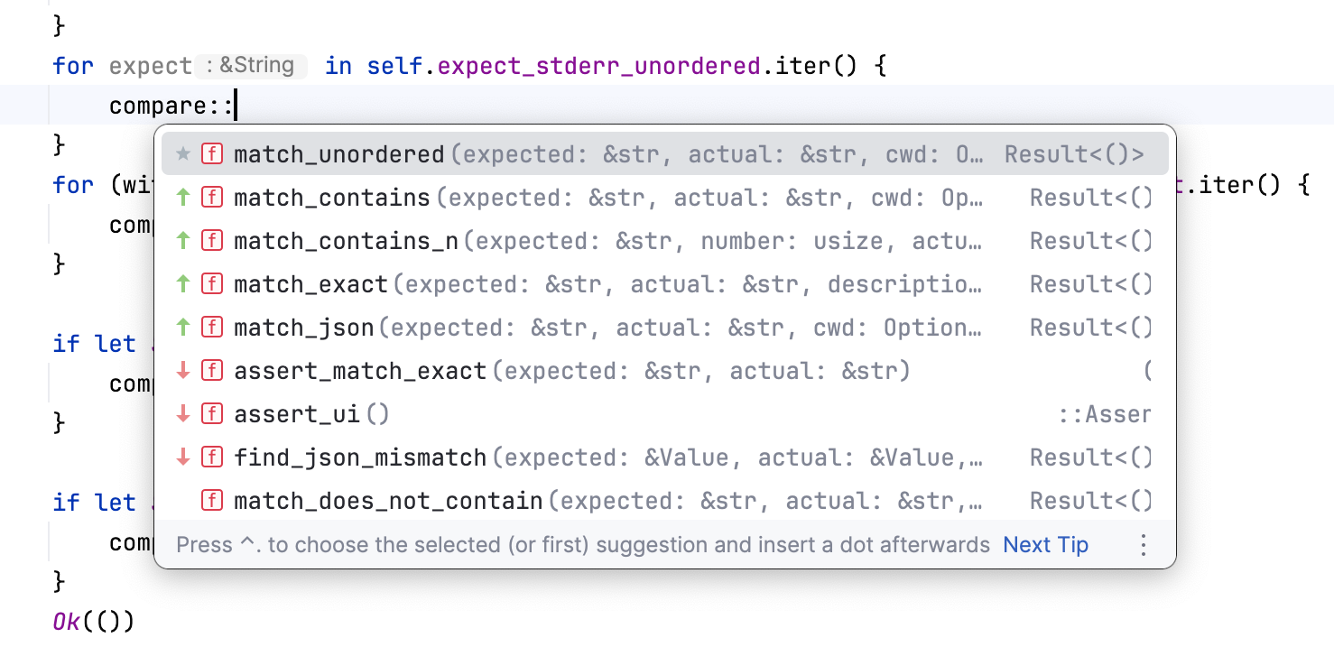 ML completion ranking example