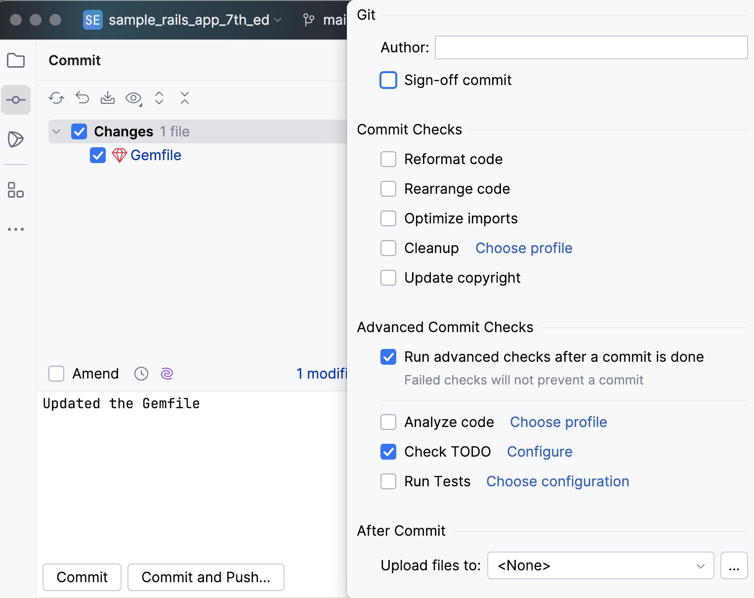 Reformatting code on commit