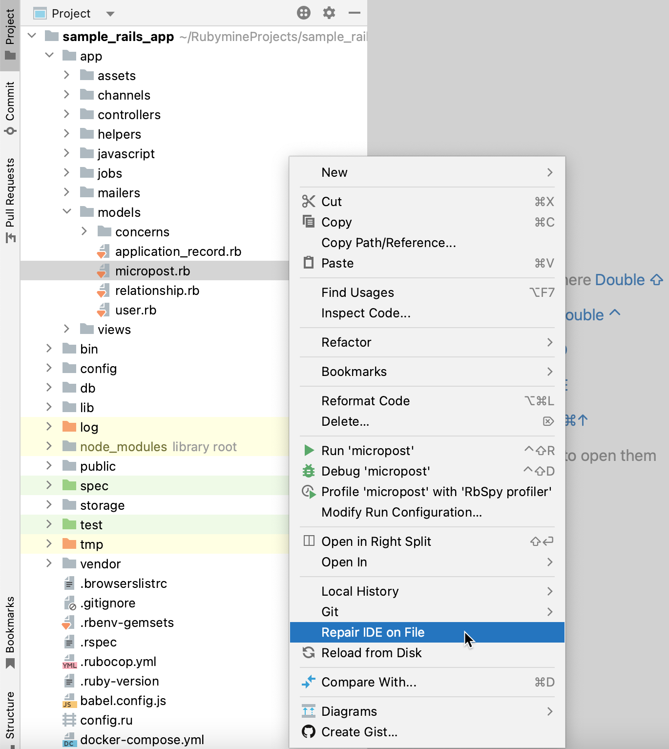 Repair IDE on File