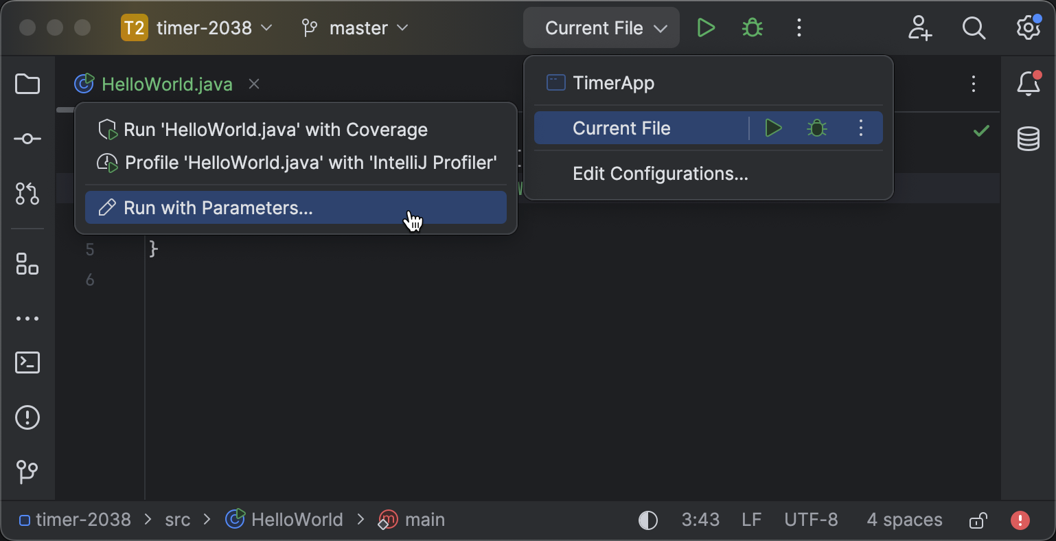 Run applications | IntelliJ IDEA Documentation