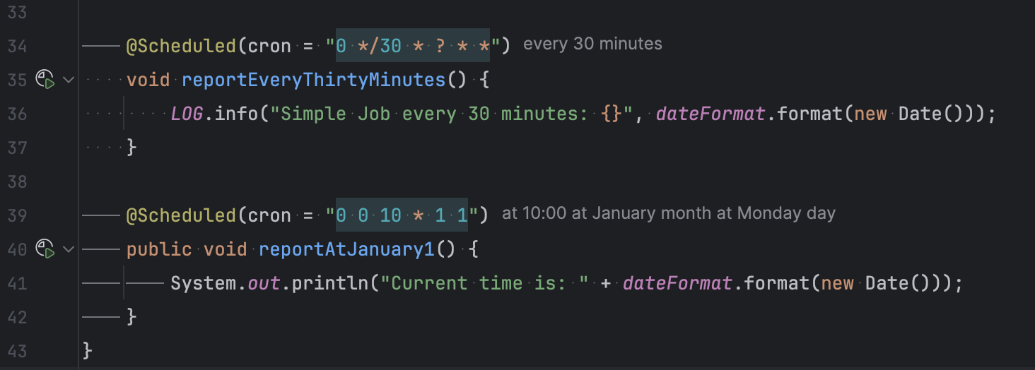Scheduled Tasks | IntelliJ IDEA Documentation
