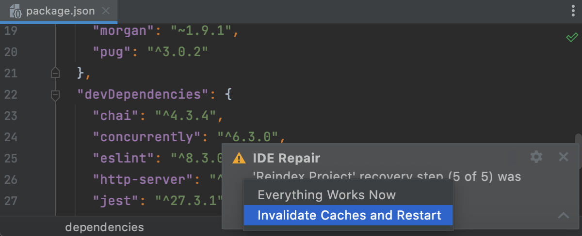 The last step of IDE Repair