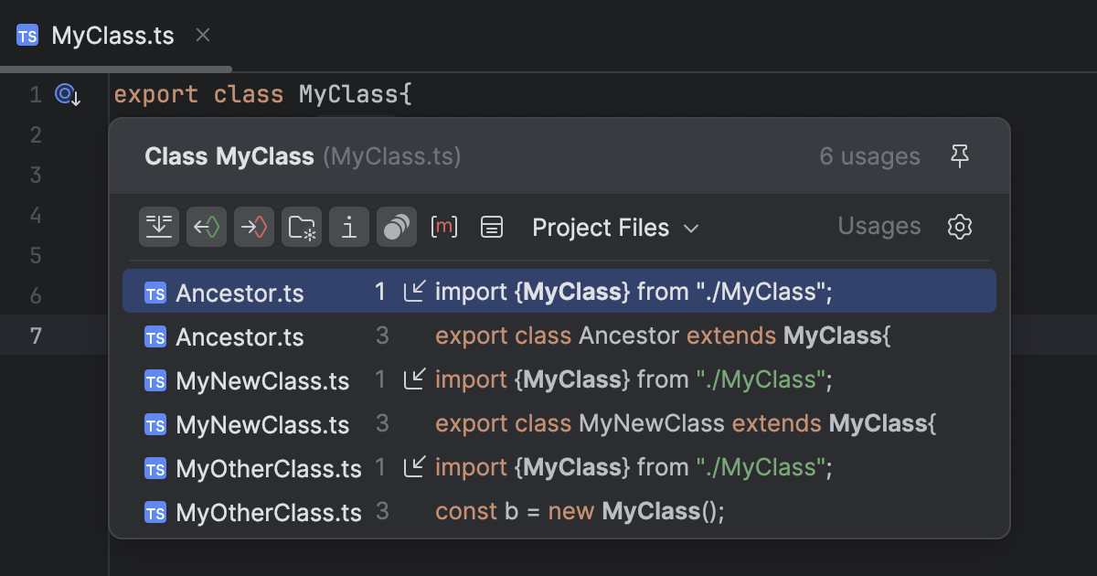 Source code navigation | WebStorm Documentation