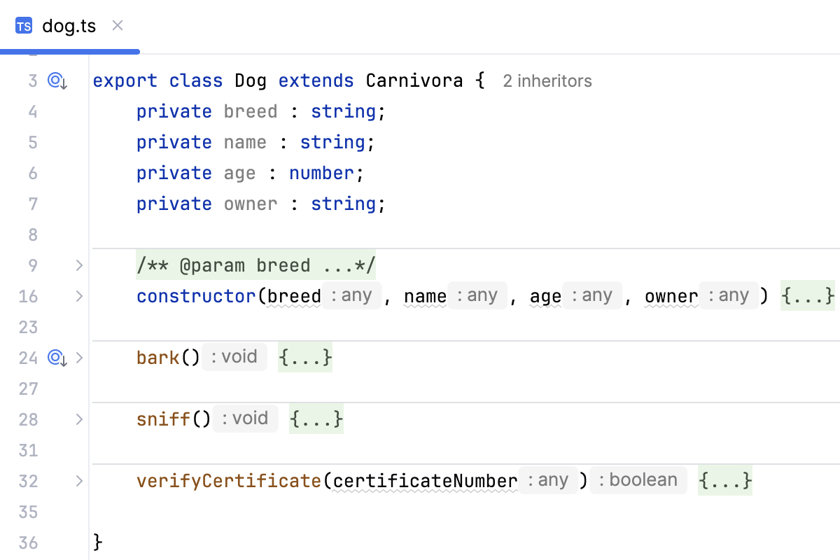 Method Separators in Editor