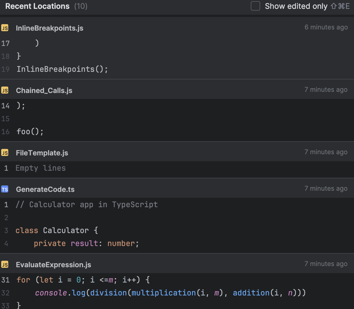 Source code navigation | WebStorm Documentation