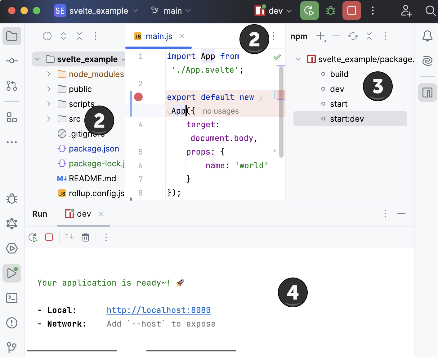 WebStorm tool windows