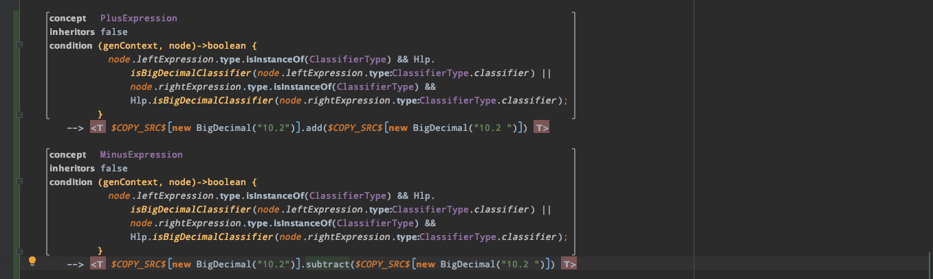 Figure 6: Multiple '.type' calculations when transforming expressions Figure 6: Multiple '.type' calculations when transforming expressions