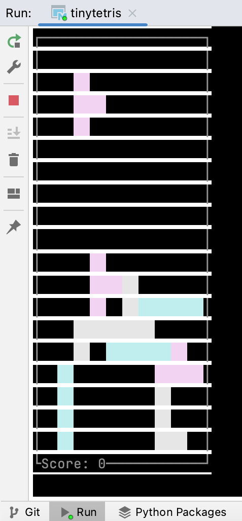 Terminal in console example Terminal in console example
