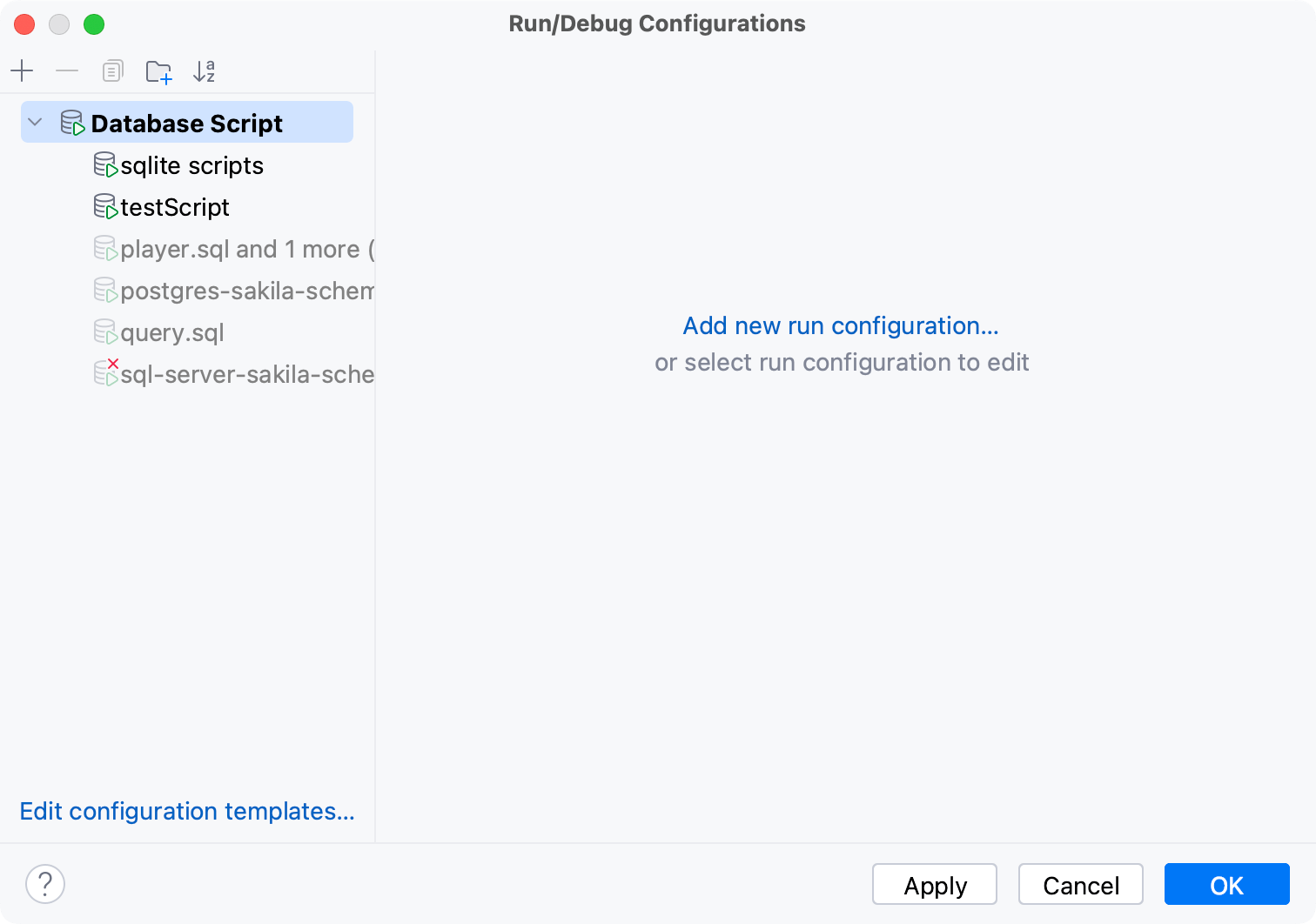 Permanent and temporary configurations have different icons Permanent and temporary configurations have different icons