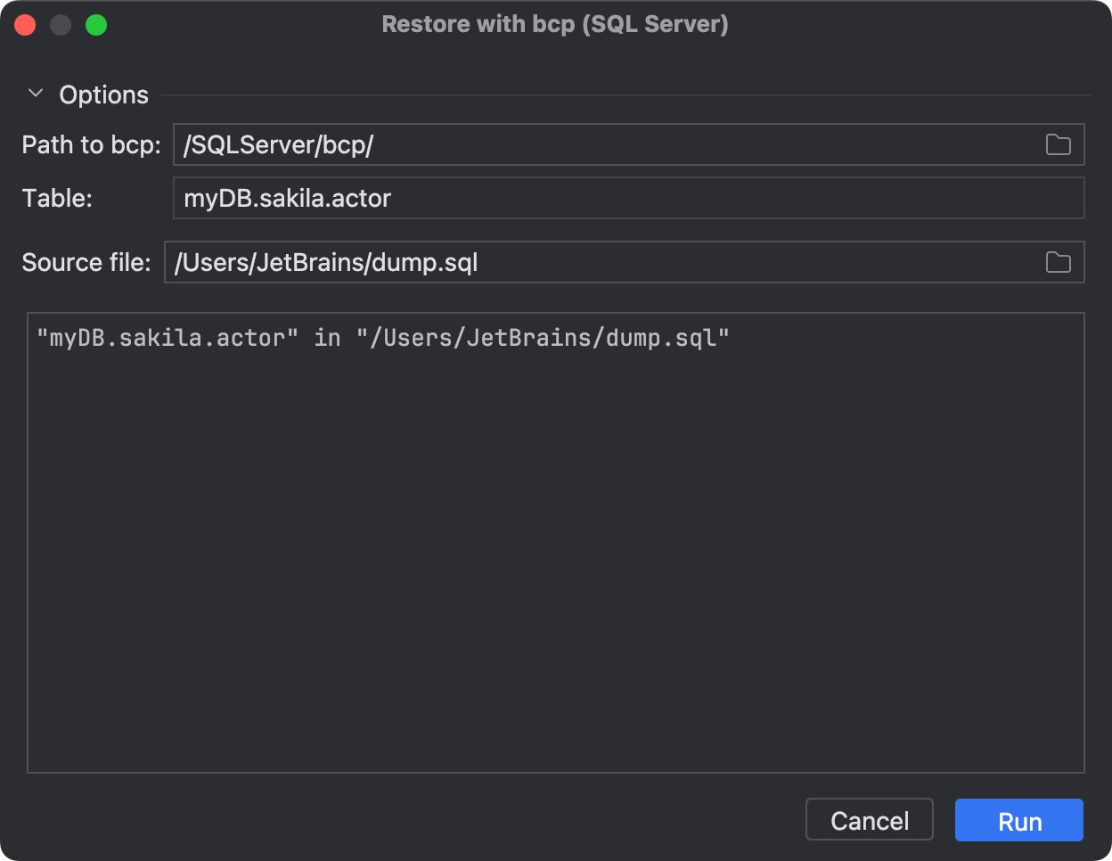 Import | DataGrip Documentation