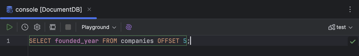 SQL for MongoDB | DataGrip Documentation