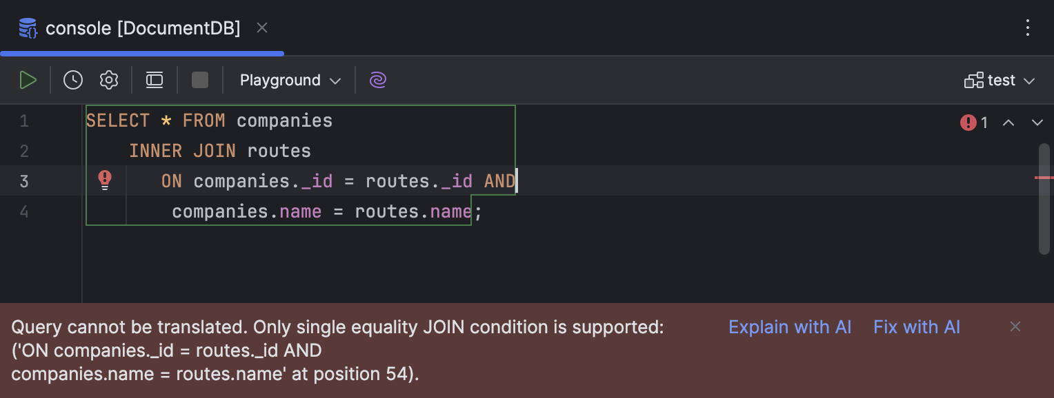 SQL for MongoDB | DataGrip Documentation