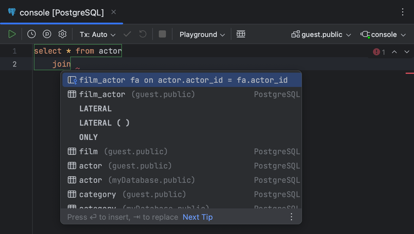 Suggest Non Strict Foreign Keys Based On The Name Matching is Off