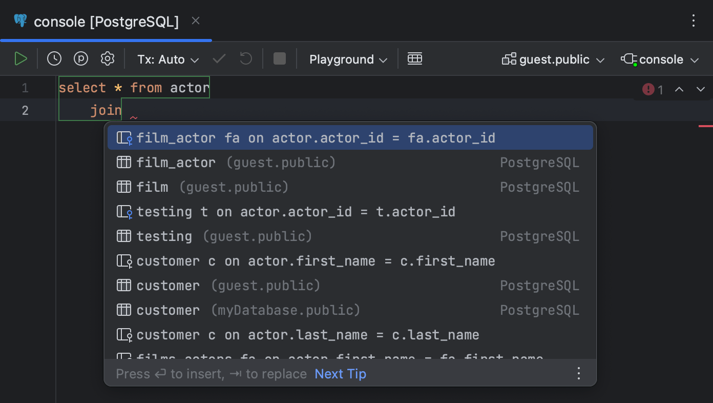 Suggest Non Strict Foreign Keys Based On The Name Matching is On