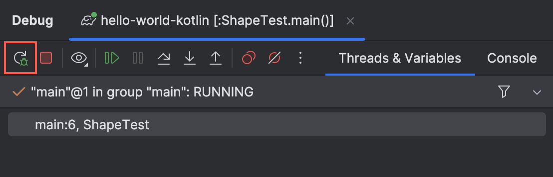 Start the debugger session | IntelliJ IDEA Documentation