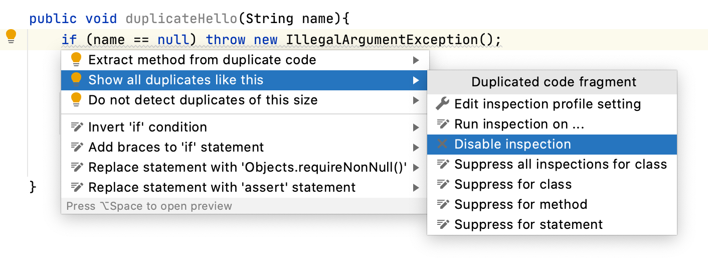 禁用检查 禁用检查