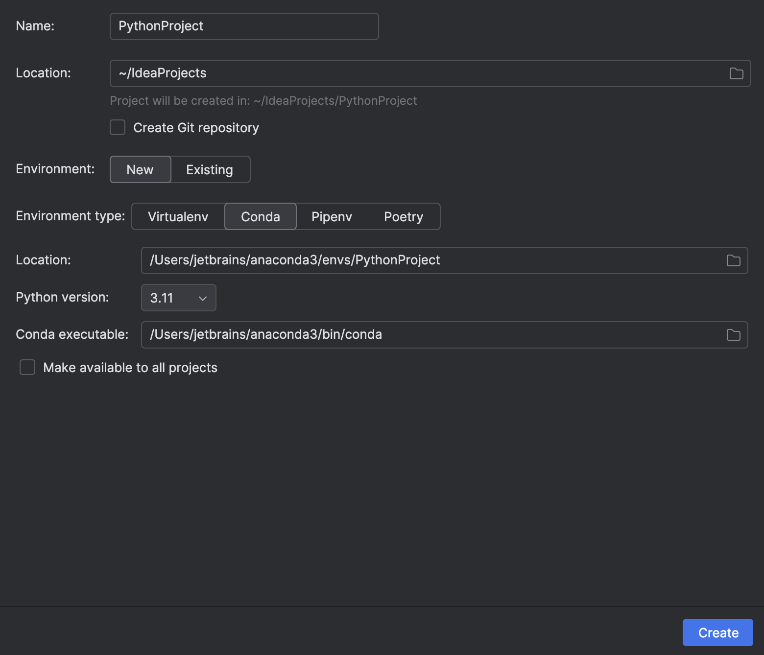 Create a Python project | IntelliJ IDEA Documentation