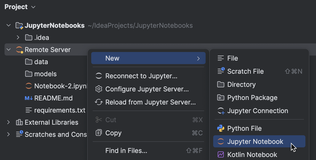 Manage Jupyter notebook servers | IntelliJ IDEA Documentation