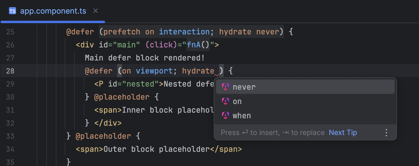 Angular | PyCharm Documentation