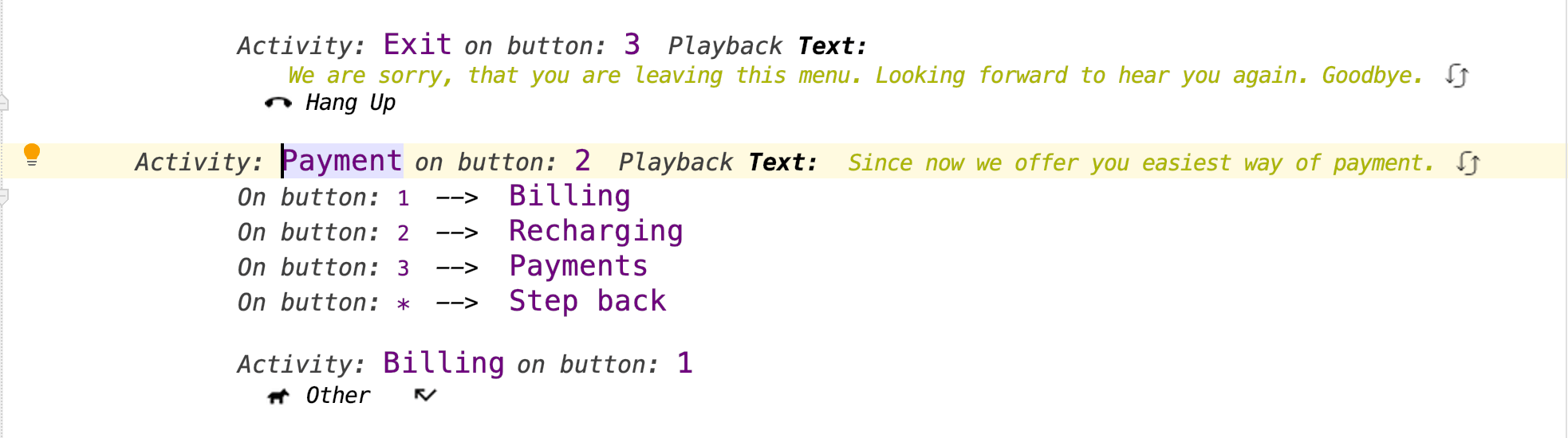 Highlighted change Highlighted change