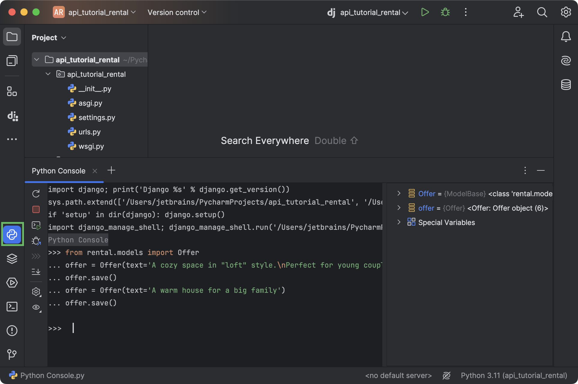 使用 Django REST Framework 构建 API | PyCharm 文档