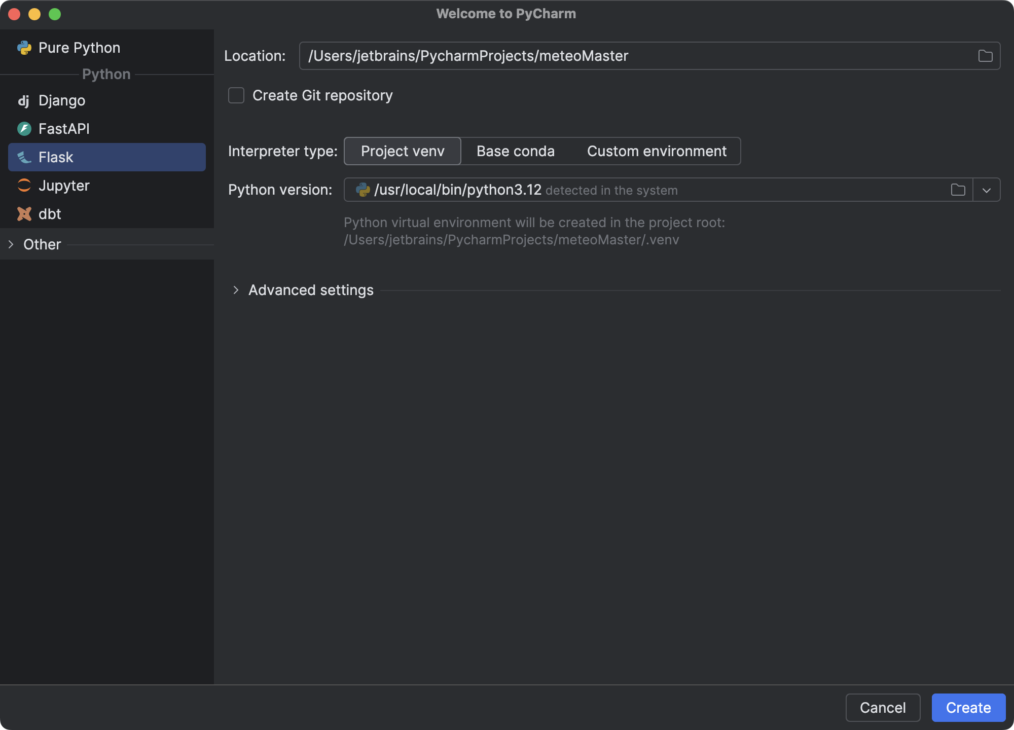 使用 Flask 创建 Web 应用程序 | PyCharm 文档