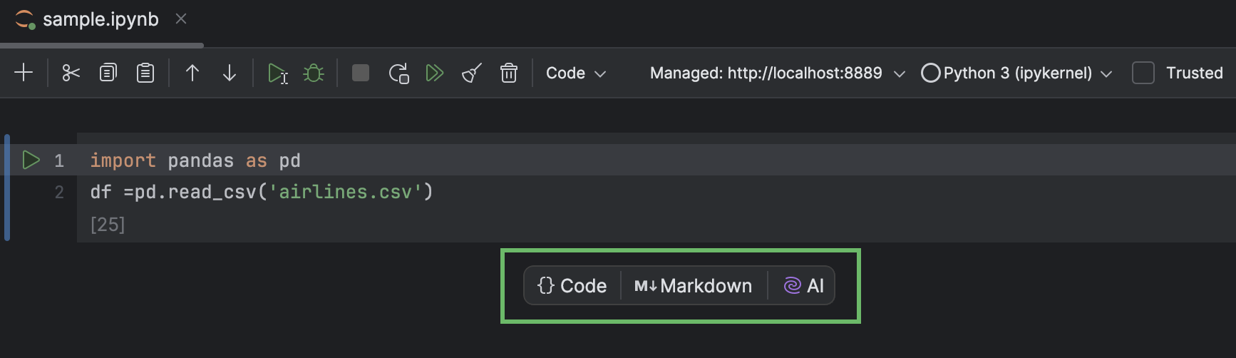 Create and edit Jupyter notebooks | PyCharm Documentation