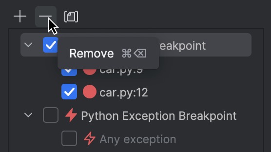 Breakpoints | PyCharm Documentation