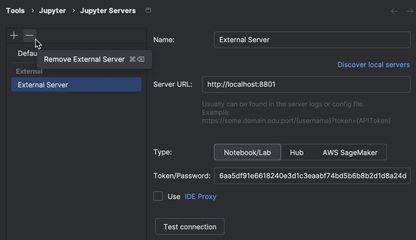 Manage Jupyter notebook servers | IntelliJ IDEA Documentation