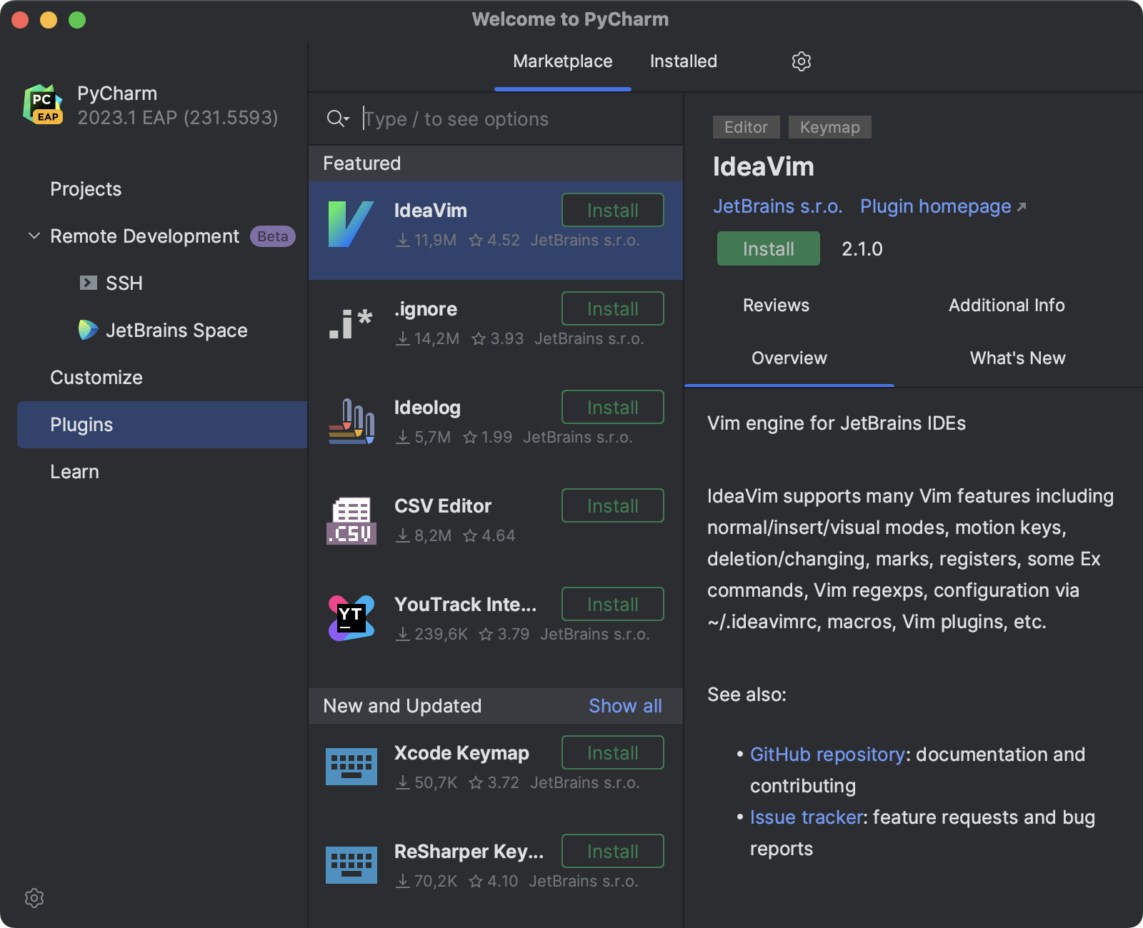 Install additional plugins
