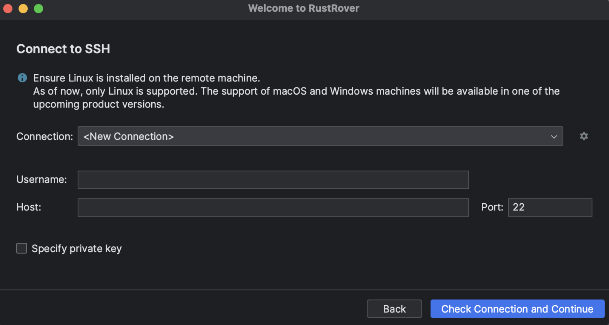 Connect to a remote server from RustRover | RustRover Documentation