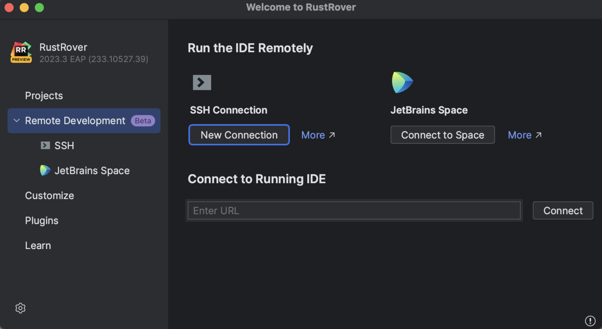 Connect to a remote server from RustRover | RustRover Documentation