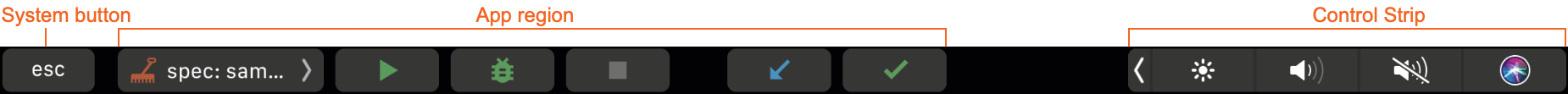 The Touch Bar The Touch Bar