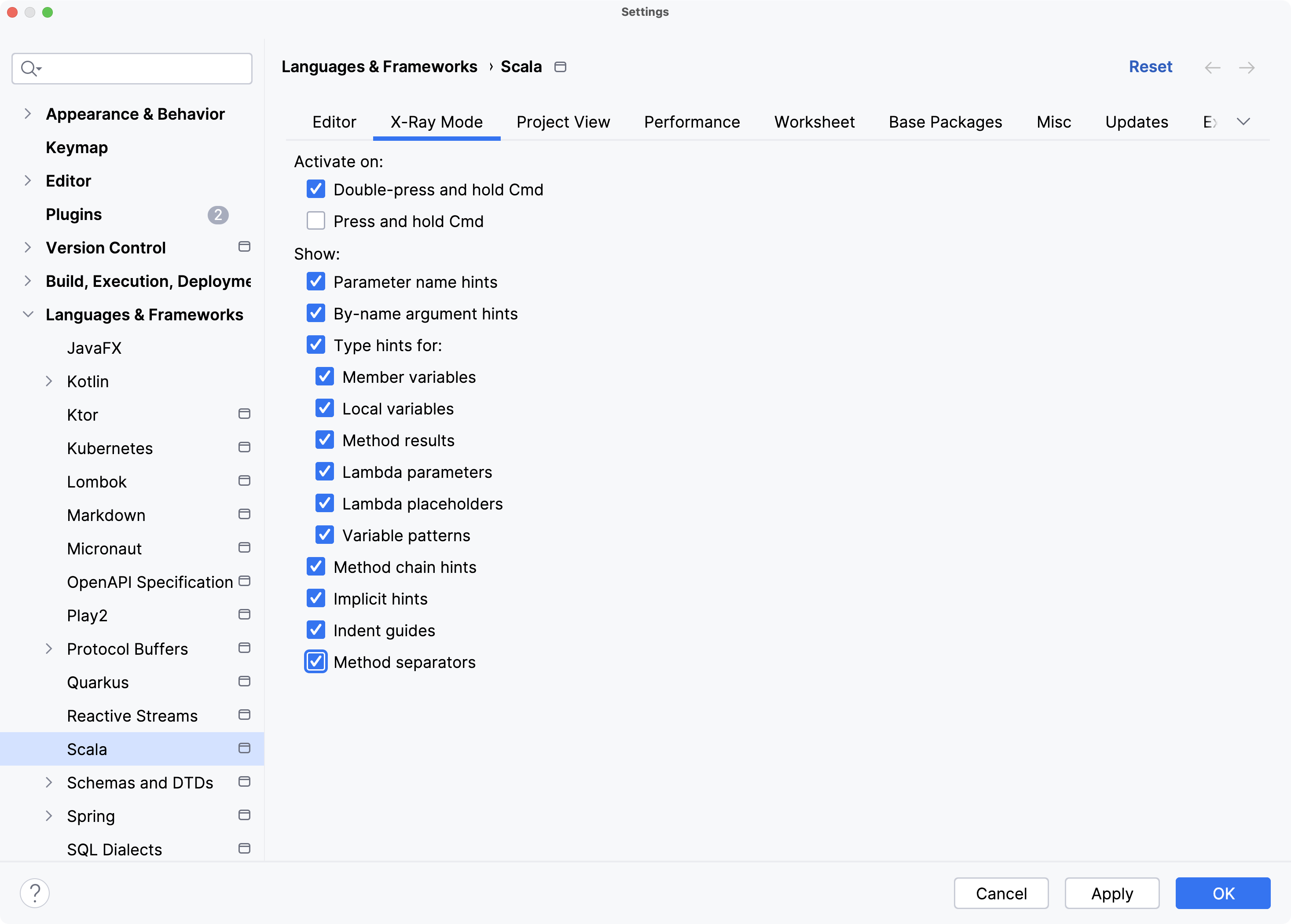 Indentation in IntelliJ Scala mode - Question - Scala Users