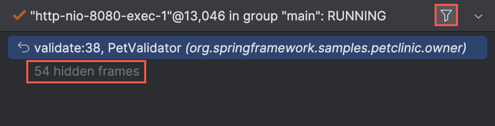 Examine suspended program | IntelliJ IDEA Documentation
