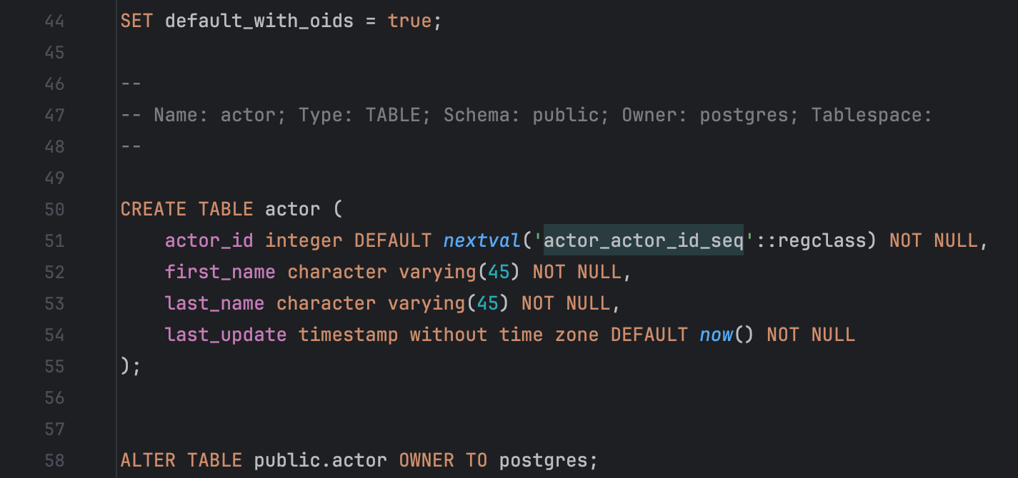 Dark editor scheme Dark editor scheme