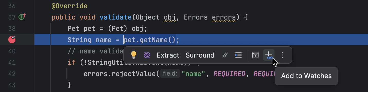 Examine suspended program | IntelliJ IDEA Documentation