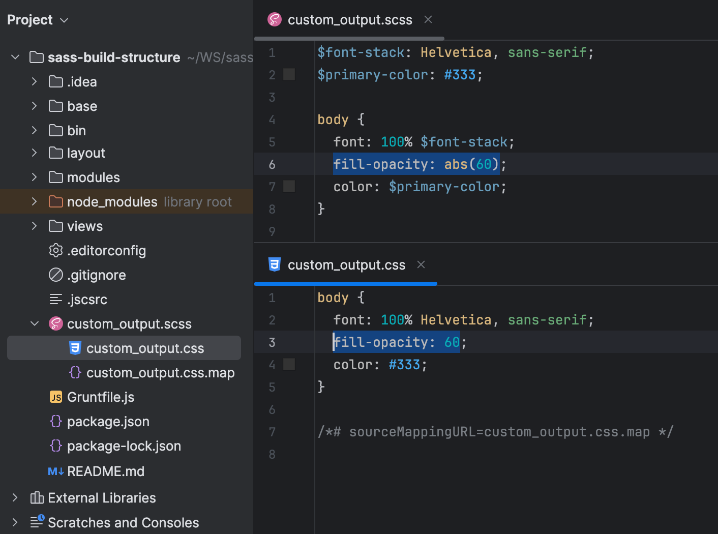Sass, SCSS, and Less | WebStorm Documentation