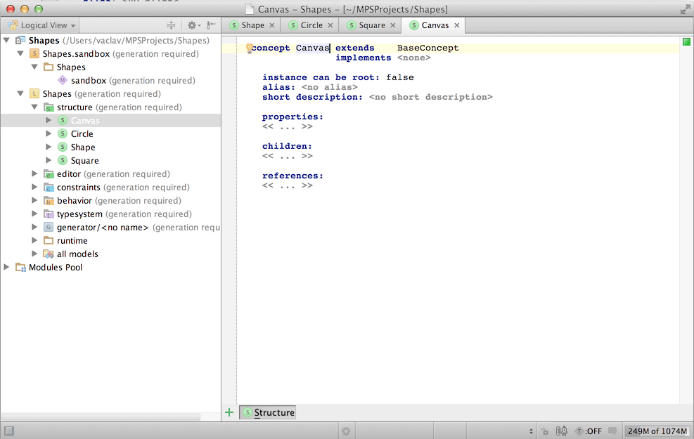 Creating the Canvas concept Creating the Canvas concept
