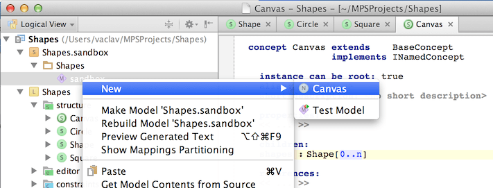 Creating a new Canvas instance Creating a new Canvas instance
