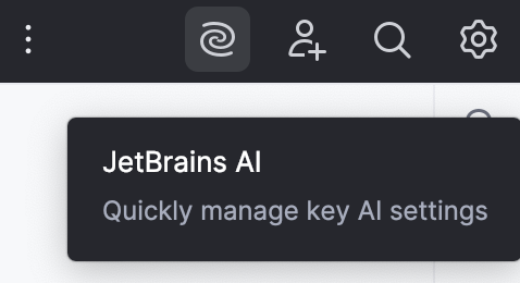 JetBrains AI settings JetBrains AI settings